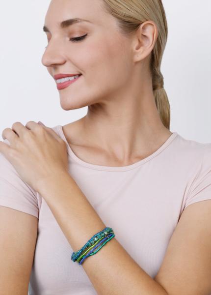 blau/grün - Petit Glamour d'Afrique - Armband von Konplott